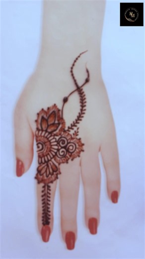 Very simple unique style mehndi design for back hand|new easy mehndi design 2026 | mehandi designs