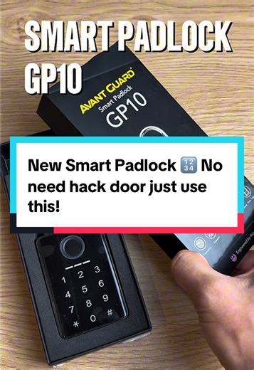 No need hacking door anymore when you use this Smart Padlock. How to unlock? Scan Fingerprint Scan Card Enter Password From Apps Emergency Key Powerbank Temporary Password Drop comments below to get this now! #smartpadlock #smartlock #smarthomesystem #smartsecurity #homedecor