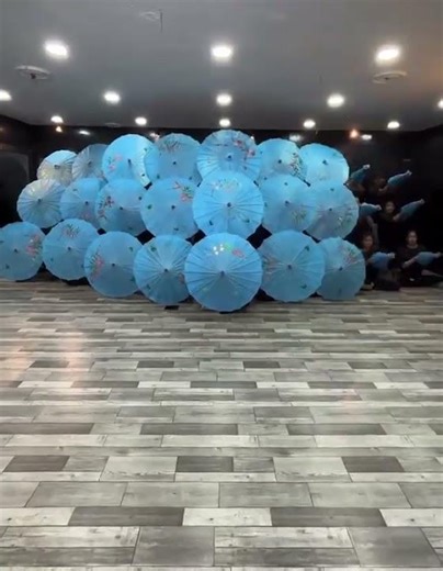 27 people, one umbrella routine that's absolutely mesmerizing #dance #shorts