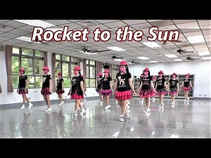 Rocket to the Sun│Line Dance by Maddison Glover│Demo & Walk Through║心動如火箭│排舞│含導跳│4K