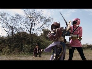 Shiraishi Mako vs Dayu SS Shinkenger Episode 39 Shinken Pink vs Dayu