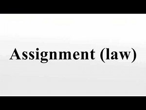 Assignment (law)