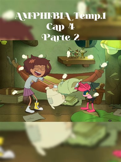 [Anne y Spring juegan pelea de Almohadas.... #Amphibiaseason1 #amphibia #fyp
