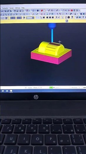 mastercam x5 || Parallel and flowline mill toolpath #shorts #mastercam #machining