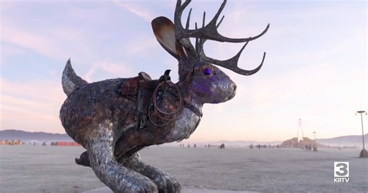 Montana artist creates giant jackalope