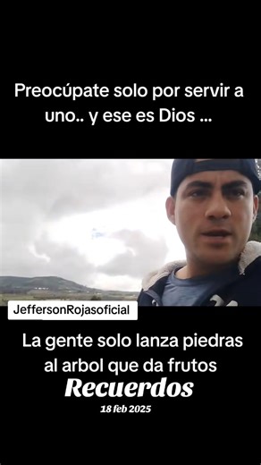 Solo lanzan piedras al árbol que da buenos frutos