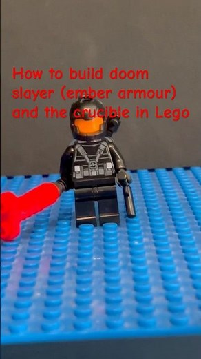 How to build Lego doom slayer (ember armour) and the crucible in Lego
