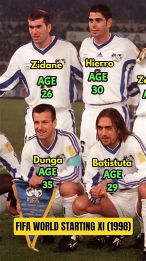 FIFA World Starting XI 1998 | TheirAge in 1998. #football #fifa98 #worldcup #worldfootball #fifa
