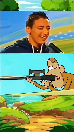 target man in cartoon fun #funny #memes #asmreating #animatters #anime #target