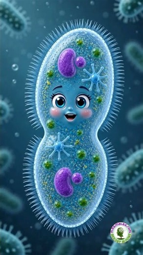 Binary Fission in Paramecium | Asexual Reproduction | Class 10 Biology #Shorts