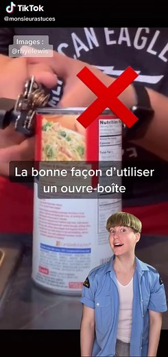 La bonne façon d’utiliser un ouvre-boîte 🥫