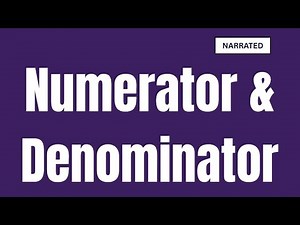 Numerator and Denominator Explained Simply | Narrated
