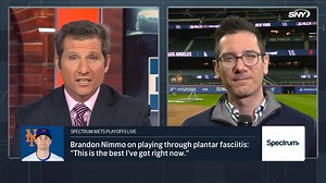 9.1K views · 103 reactions | On Spectrum Mets Playoffs Live, Eamon McAnaney & Anthony DiComo discuss Brandon Nimmo's plantar fasciitis, Jeff McNeil's potential to make an impact in NLCS Game 3, how the Mets have contained Shohei Ohtani & who he thinks will start NLCS Game 5 for New York https://on.sny.tv/hVeE3wM | SNY | Facebook