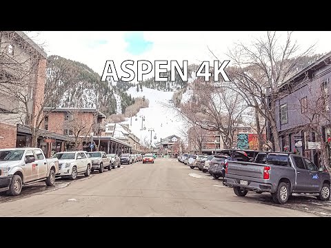 Aspen 4K - Hollywood's Ski Resort - Scenic Drive - USA