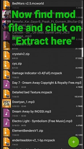 How to extract hindu gods mod from Zarchiver | Minecraft tutorial #4