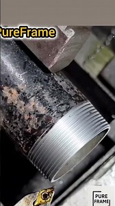 Precision Pipe Threading on Lathe | Master Machinist at Work"
