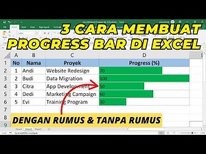 How to Create a Progress Bar in Excel with Formulas, Conditional Formatting, and Bar Charts