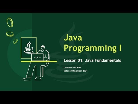 Lesson 01: Java Fundamentals