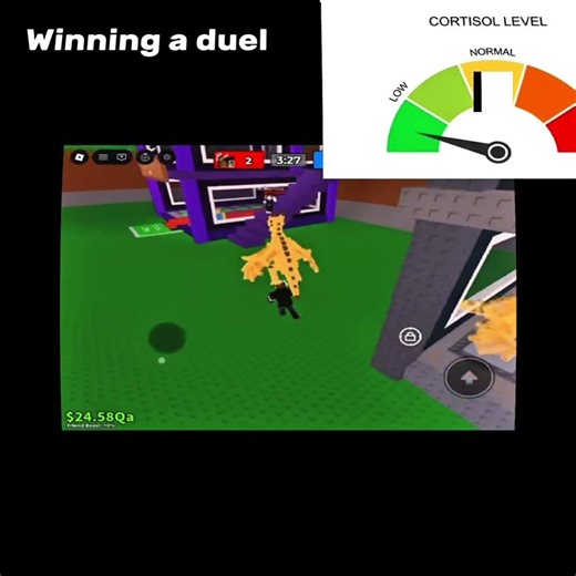 low cortisol vs high cortisol #roblox