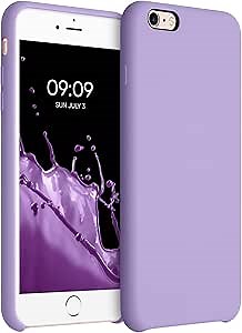 kwmobile Case Compatible with Apple iPhone 6 Plus / 6S Plus Case - TPU Silicone Phone Cover with Soft Finish - Violet Purple