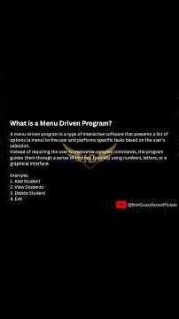 Python Menu Driven Program Explained | Build Interactive Programs Step-by-Step #python #shorts