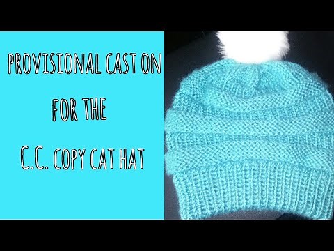 How to do a Provisional cast on in the round