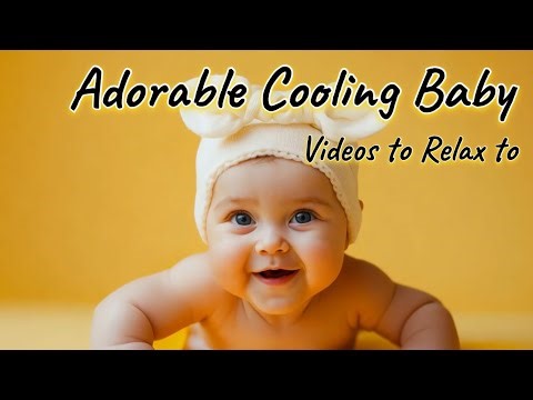 Cutest Baby Cooing Ever | Soothing Music & Smiles#calmcomforts
