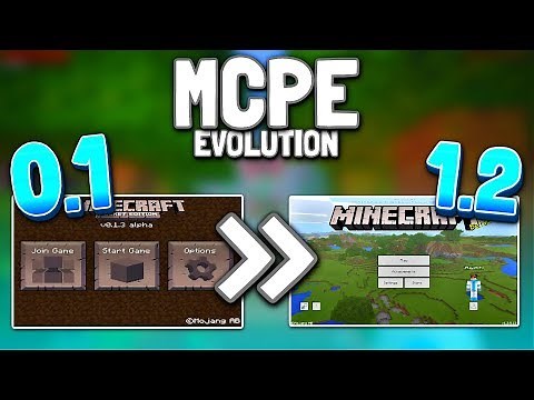 MCPE Evolution 0.1 to 1.2! Minecraft PE History (0.1 to 1.2) - Minecraft Pocket Edition Evolution