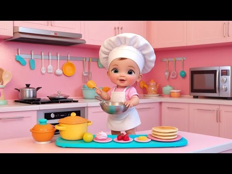 Baby Chef Makes Pancakes – A Cute, Tasty Cooking Adventure Song for Kids 🥞👶✨
