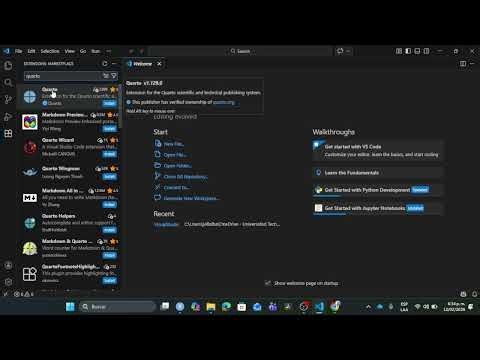 Quarto CLI and Visual Studio Code