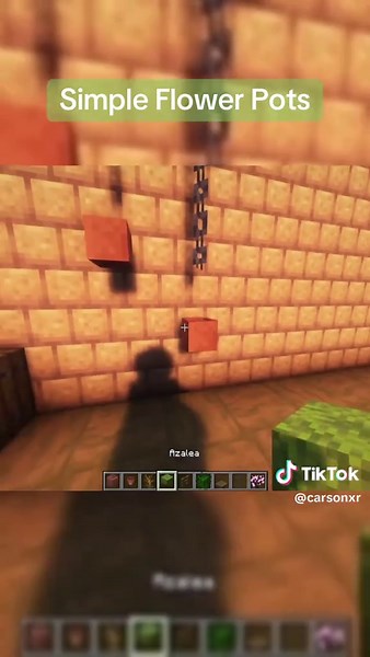Simple Flower Pots in Minecraft: Aesthetic Builds