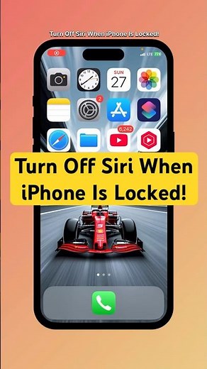 Stop Siri From Working on Locked iPhone! #shorts #iphone