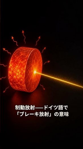 電子を急ブレーキさせると体を透視する光が生まれた——制動放射の正体｜30秒物理