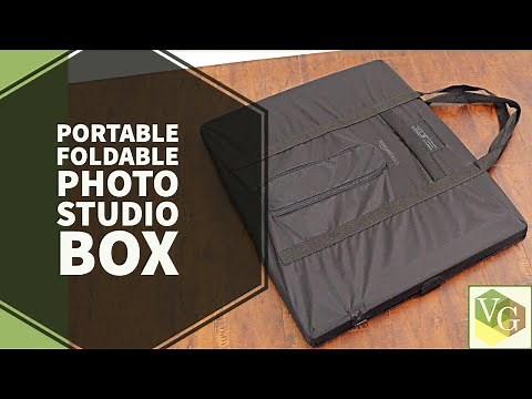Amazon Basics Portable Foldable Photo Studio Box with LED Light - 25 x 30 x 25 Inches