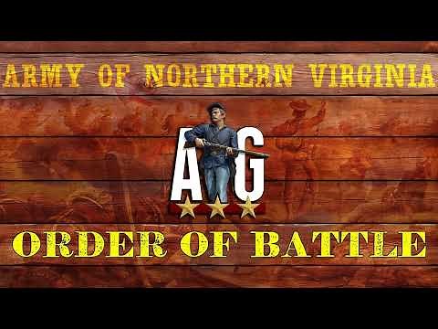 Army of Northern Virginia Order of Battle at Gettysburg- Appendix #4