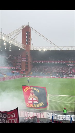 “You’ll never walk alone” before Genoa game #genoa #genova #seriaa #italy #italian
