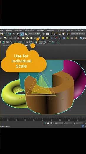 How to Scale Objects Individually in 3ds Max