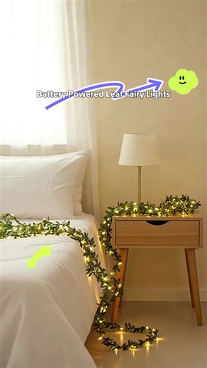 LED Rattan Light String, Battery Powered Leaf Fairy String Light, DIY Simulation Garland for Wedding Holiday Party Patio Decoration #weddingdecoration #smartlighting #trendinglamps #wirelessledlights #diwalidecorationuk #wirelesswalllights #rechargeablewalllights #wirelesslamp #amazondecor #cardecorativelights