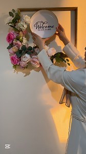 🌸✨ DIY “Welcome to Our Home” Sign ✨🌸 Adding a warm touch right at the door 💕 This floral frame was so fun to make — simple, elegant, and perfect for welcoming guests with love 🌿💐 Would you try this at home? 🏡💫 #DIYHomeDecor #WelcomeSign #FloralDIY #HomeDecorIdeas #CreativeDecor #HandmadeWithLove #AestheticHome #BudgetFriendlyDecor #CraftyMoments | Decorate with me