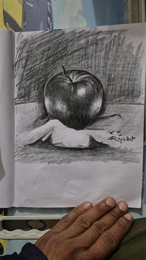 easy apple drawing step by step🔥 #shorts #viral #trending