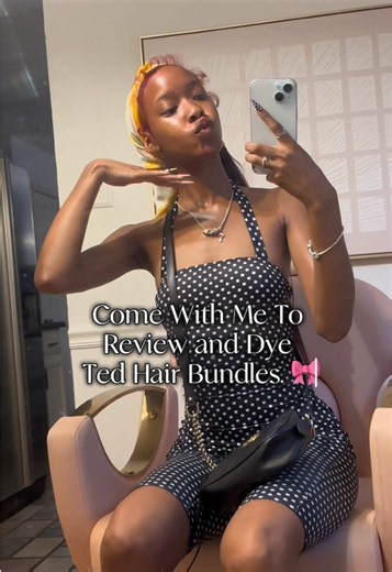Ted Hair Factory review and how to dye bundles burgundy
