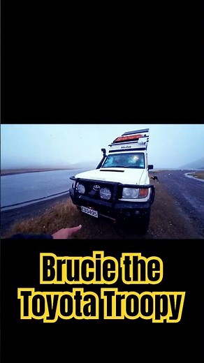 Introducing Brucie The Troopy! #snowcamp #automobile #abcamping