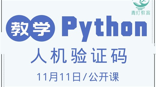 Python 过人机验证码数据（2025，11月11日公开课录播，讲师：自游）