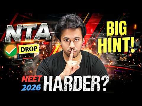 ⚠️NEET 2026 Level Just Changed | JEE Mains Warning by NTA! Kshitiz Sir #neet2026