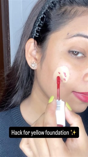 Foundation Hack ✨ #foundationhack #makeuphack #trending #youtubeshorts #shorts #ytshorts #makeup