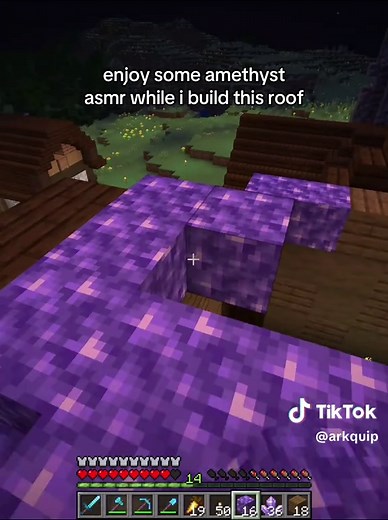 Building with Amethyst in Minecraft: Bricks, Stairs, and Slabs
