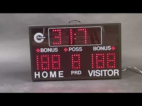 Trans-Lux Fair-Play PS-6000 LED Portable Basketball Scoreboard