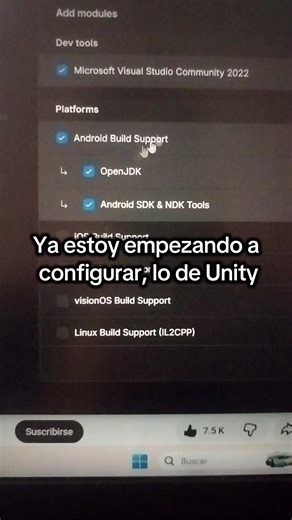 Plataformas Necesarias para Unity: Comments Requested