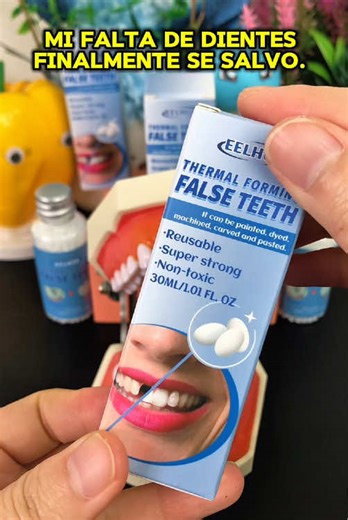 Reparación de dientes rotos con gel dental moldeable