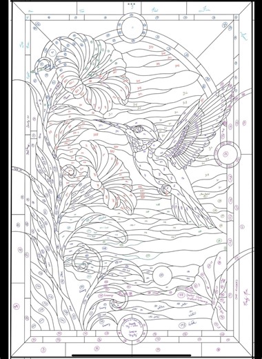 Stained Glass Window Pattern SWAGS 518 (digital Download) - “morning Glory” - Etsy